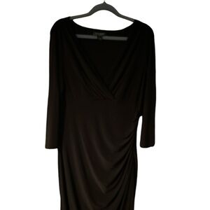 Ralph Lauren black wrap-style dress.